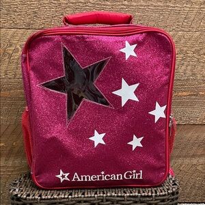 American Girl Pink Glitter Star Backpack